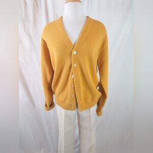 Women's Mustard Cardigan Sweater